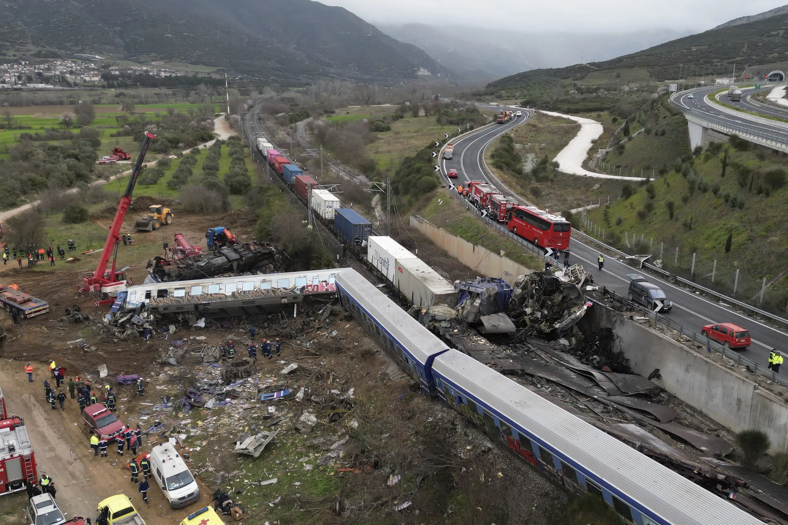 Head-on train crash in Greece kills 36, injures at least 85