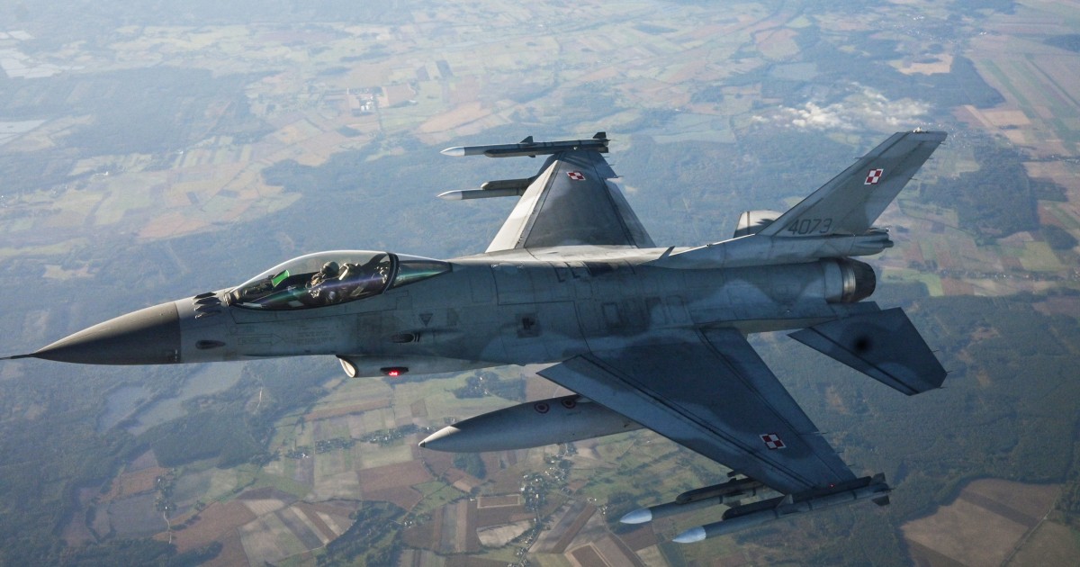 Two Ukrainian pilots are in the U.S. for training assessment on attack aircraft, including F-16s
