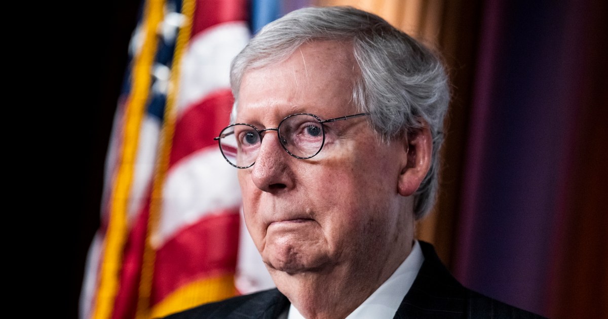 Senate Minority Leader Mitch McConnell hospitalized after falling