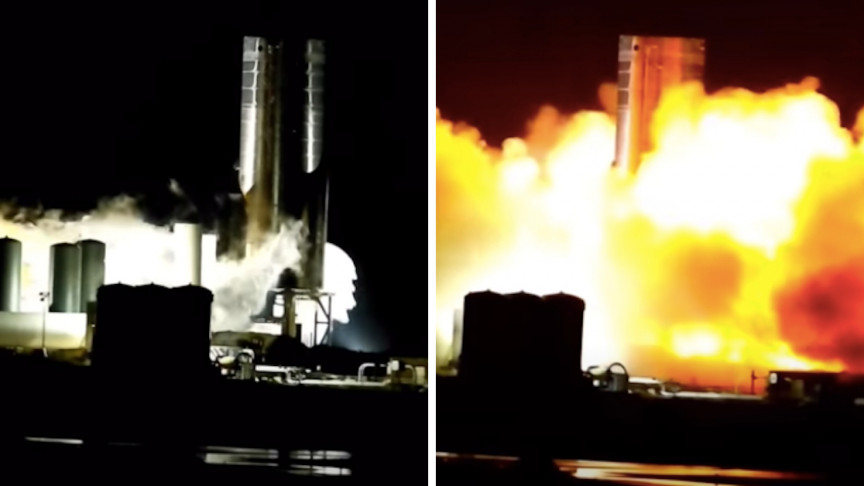 SpaceX Trio of Raptor Engines Ignited Simultaneously For the First Time Ever