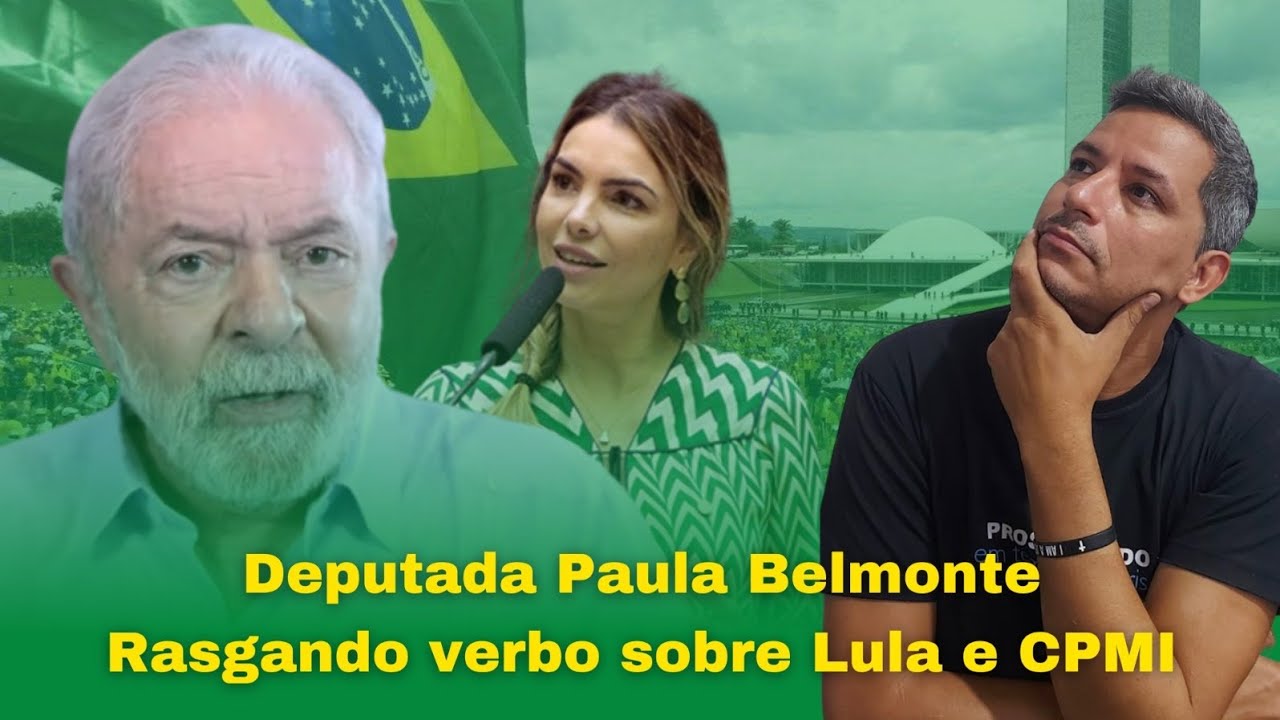 DEP DISTRITAL PAULA BELMONTE DETONA O LULA NA CPI DO DIA 8 EM BRASÍLIA.