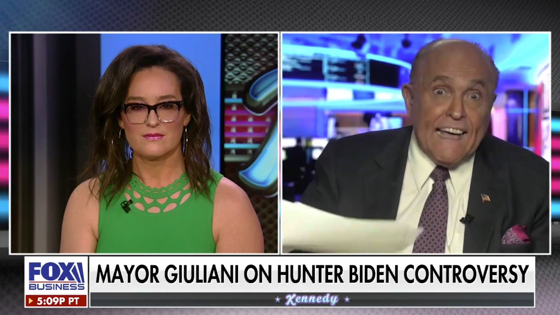 Giuliani gets irate after Fox News's Kennedy questions his Hunter Biden allegations: 'You better apologize!'
