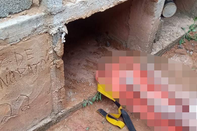 Mulher é resgatada viva após ser colocada dentro de túmulo em MG | Metrópoles