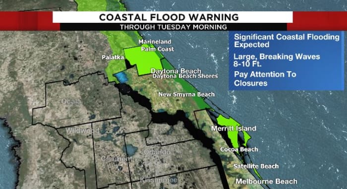 Significant coastal flooding possible along Central Florida’s coast