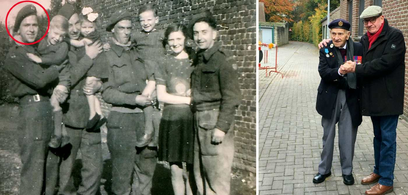 98-Year-old D-Day Veteran Recreates Photo With Belgian Boy Who Befriended Him During WWII