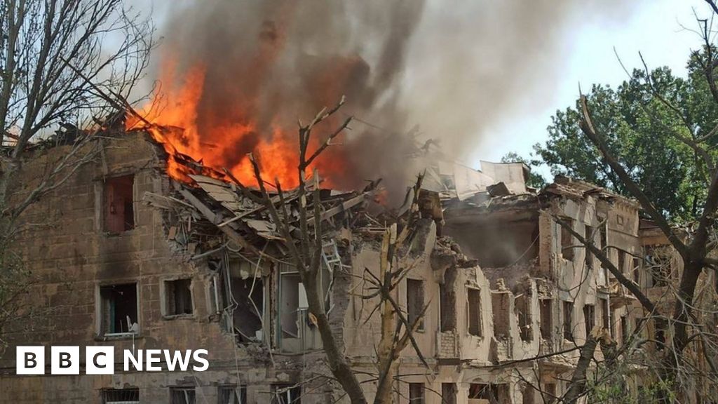 Russian rocket attack on Ukraine hospital kills two