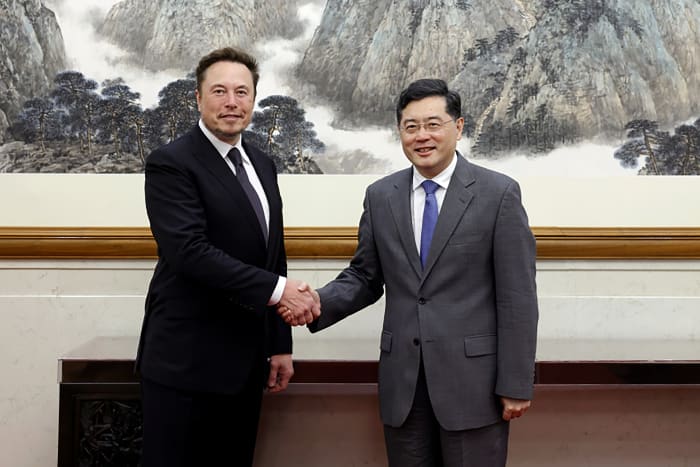 Tesla's Musk meets Chinese foreign minister, who calls for 'mutual respect' in US-China relations