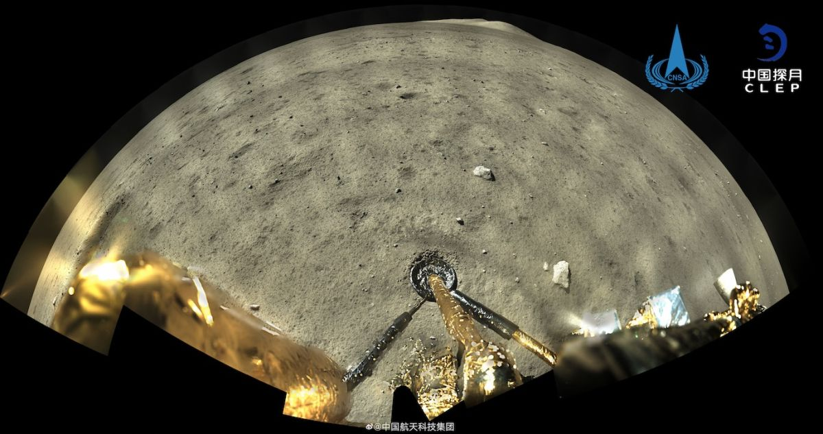 Amazing panorama shows China's Chang'e 5 landing site on the moon (photos)