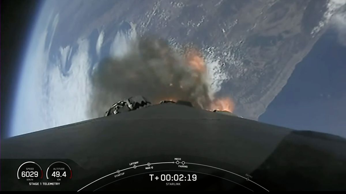 SpaceX launches 48 Starlink satellites, lands rocket on ship at sea (video)