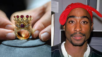 Anel de diamantes e rubis do rapper Tupac é vendido por valor milionário; veja