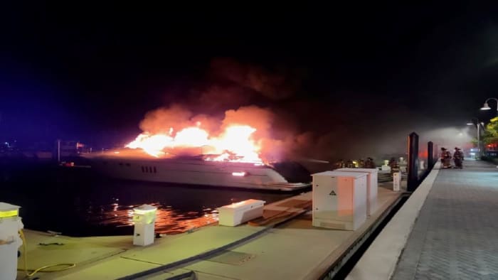 1 missing, 2 escape after fire erupts on yacht in Florida Keys