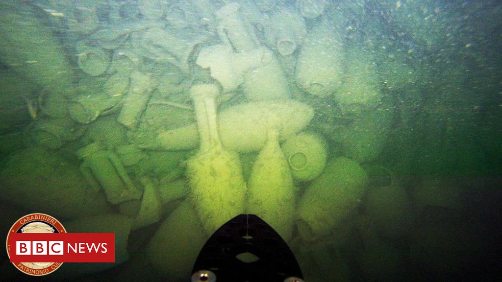 O que transportava o navio romano de 2.000 anos atrás encontrado na costa da Itália - BBC News Brasil