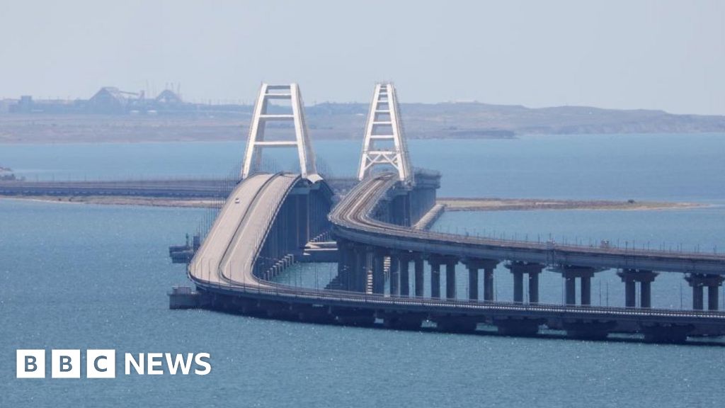 Ukraine war: Crimea bridge targeted by missiles, Russia says