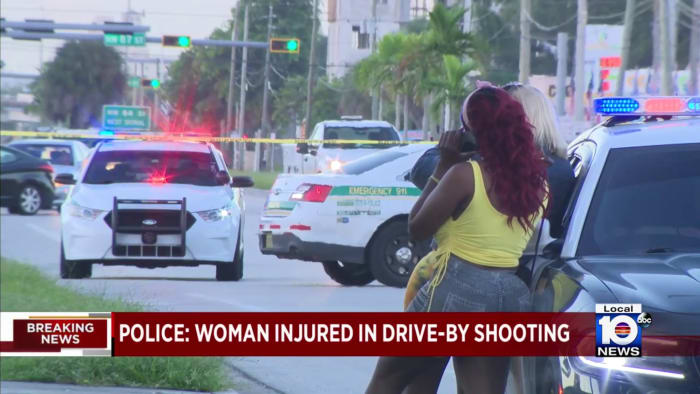 Northwest Miami-Dade drive-by shooting leaves 1 woman injured, police say