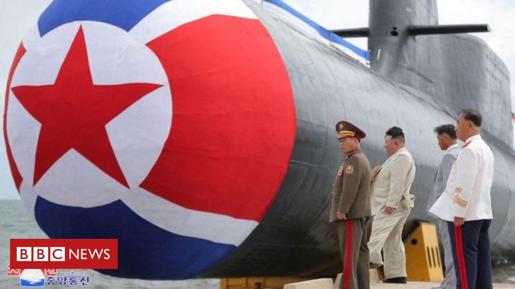 O que se sabe sobre o 'submarino Frankenstein' que Coreia do Norte apresentou - BBC News Brasil