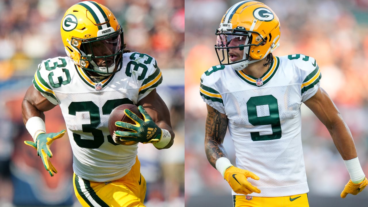 RB Aaron Jones (hamstring), WR Christian Watson (hamstring) among four Packers questionable vs. Falcons