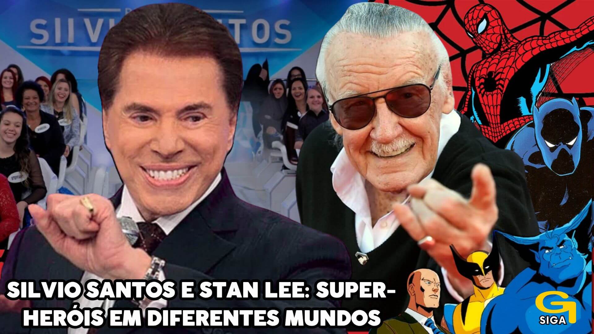 Silvio Santos e Stan Lee: Super-Heróis em diferentes mundos.