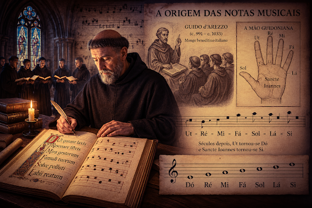 Como surgiram as notas musicais?