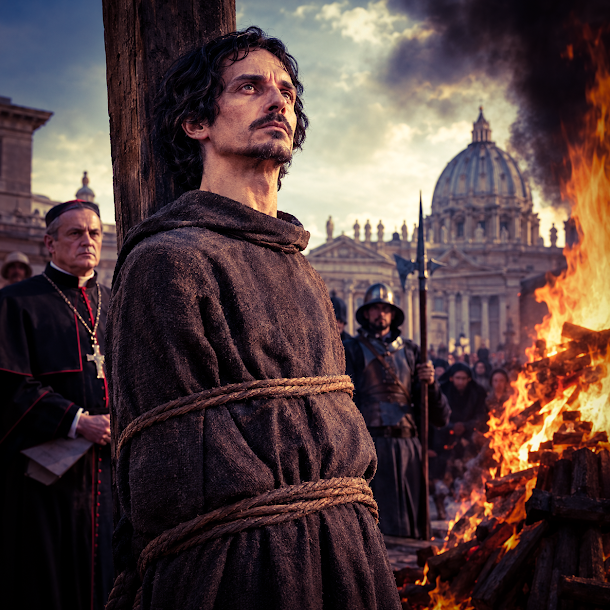 Prisão, Julgamento e execução de Giordano Bruno