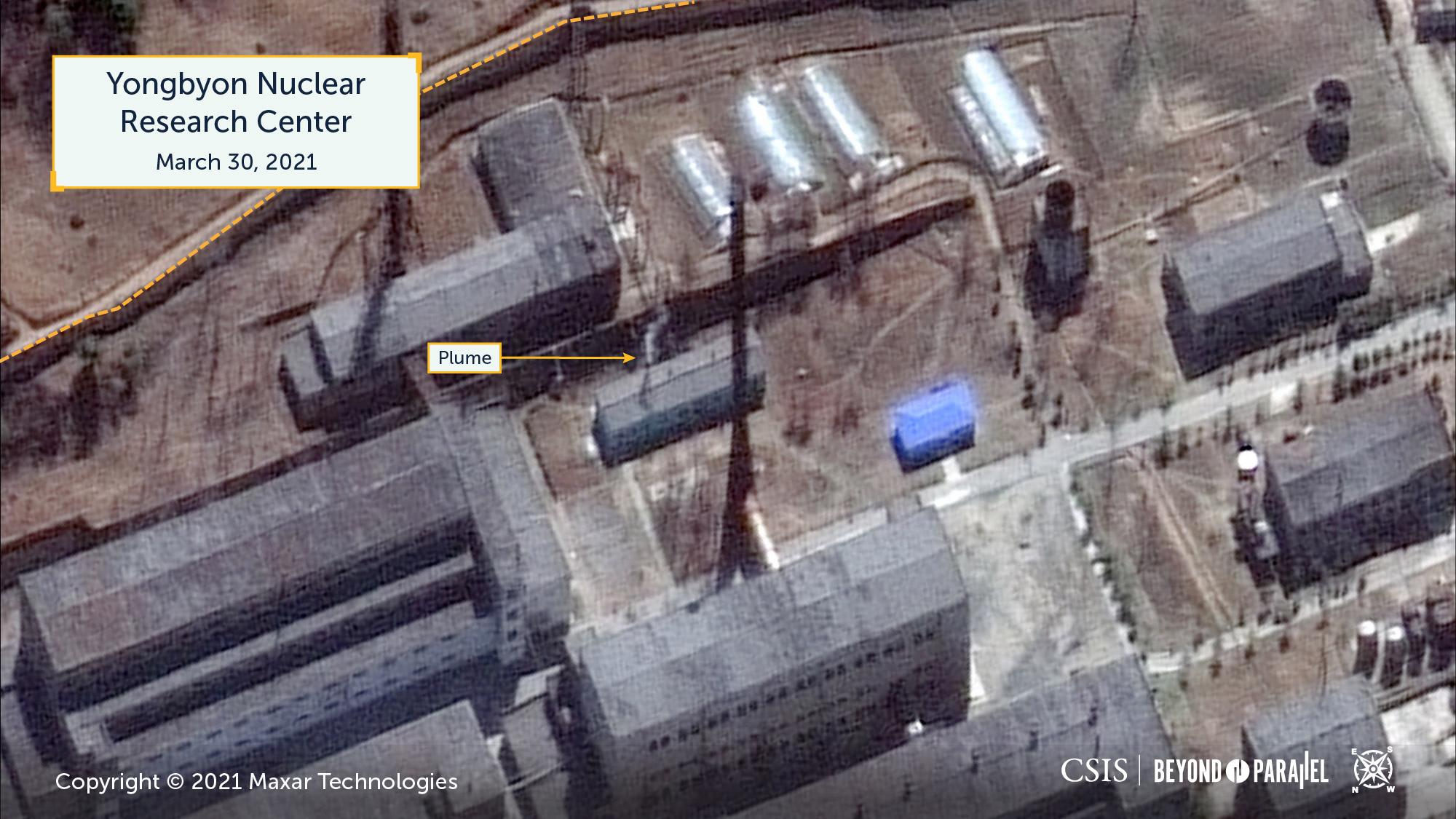 Satellite image shows renewed activity at North Korean nuclear lab