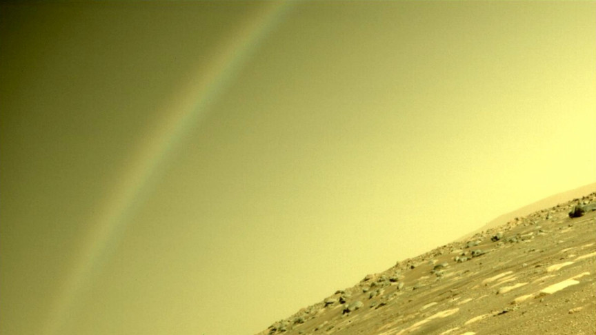 NASA: No, That Wasn't a Rainbow on Mars