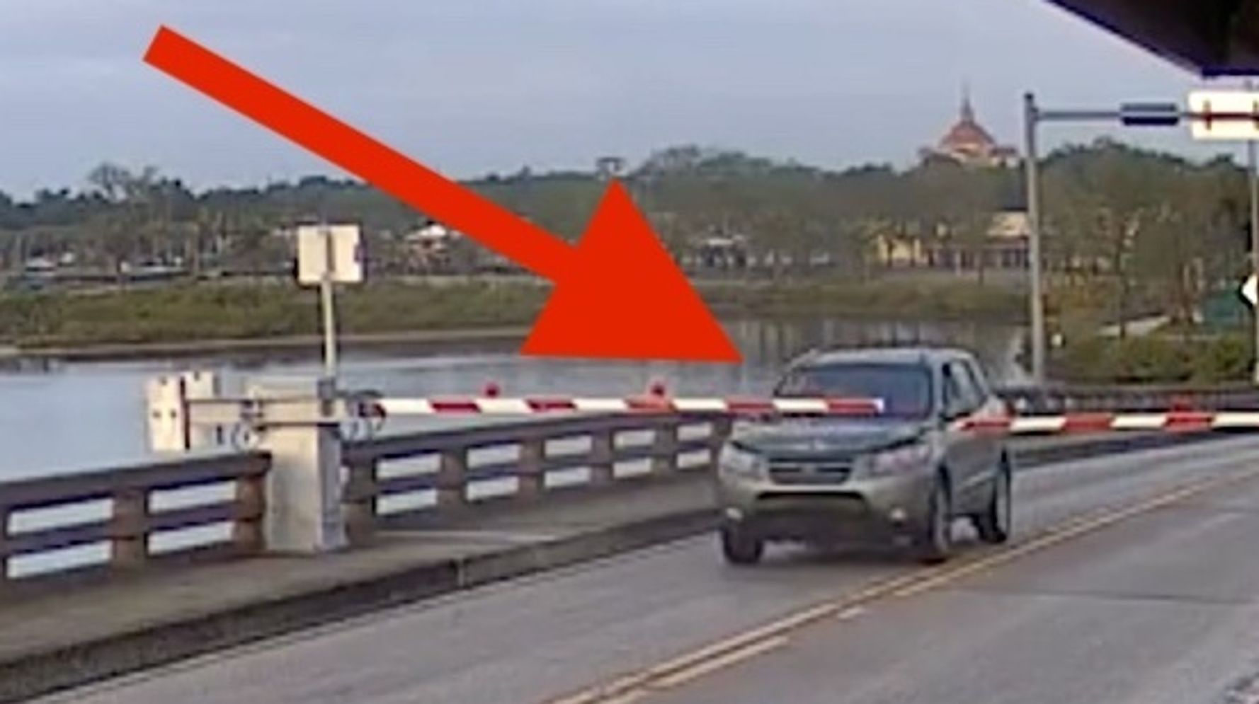 Florida Driver Busts Through Gates, Leaps Over Drawbridge As It Opens