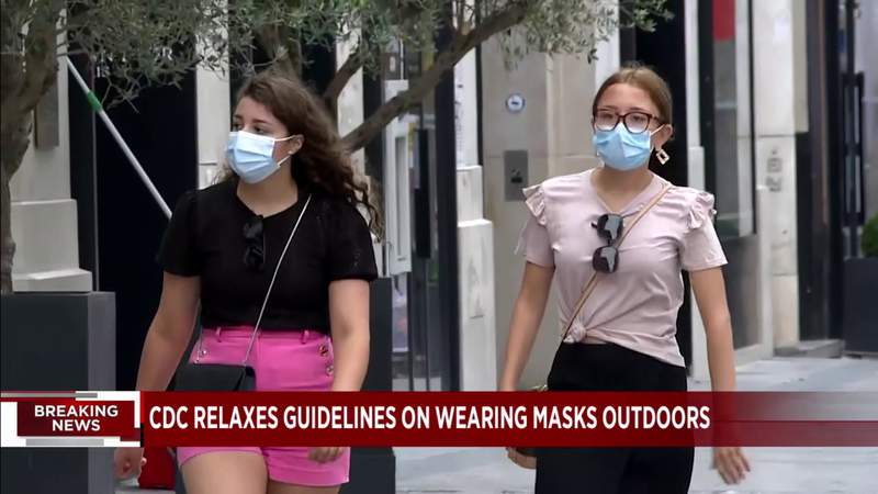 CDC says many Americans can now go outside without a mask
