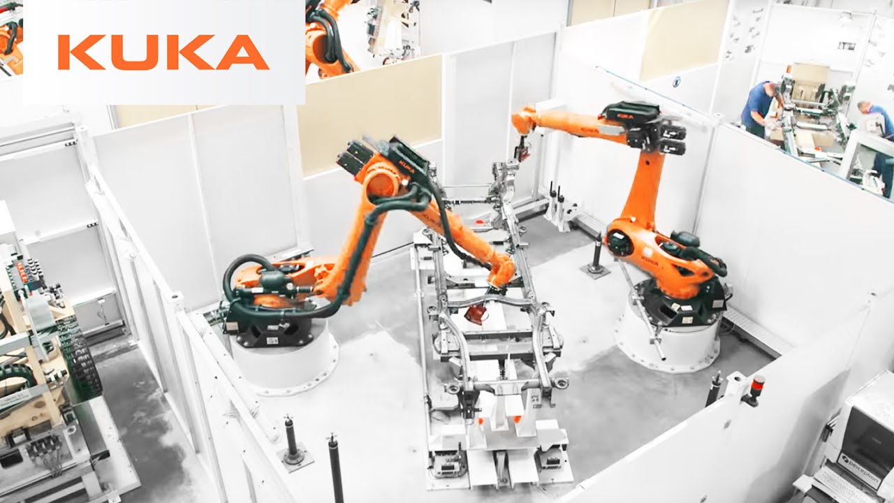 45 KUKA robots welding ladder frames for automotive sector