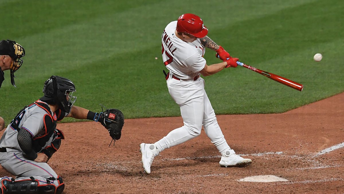 O'Neill Hits Tiebreaking Double, Helps St. Louis Cardinals Top Miami Marlins