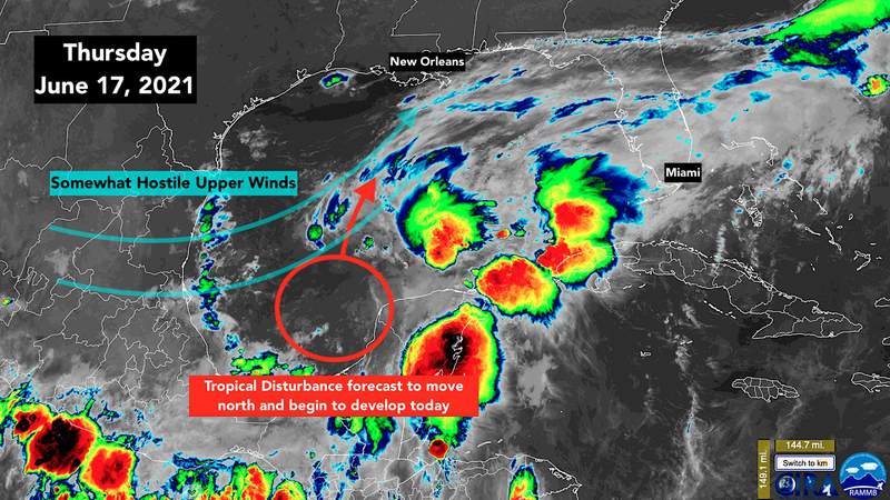 Northern Gulf coast on alert for flooding rains and gusty winds