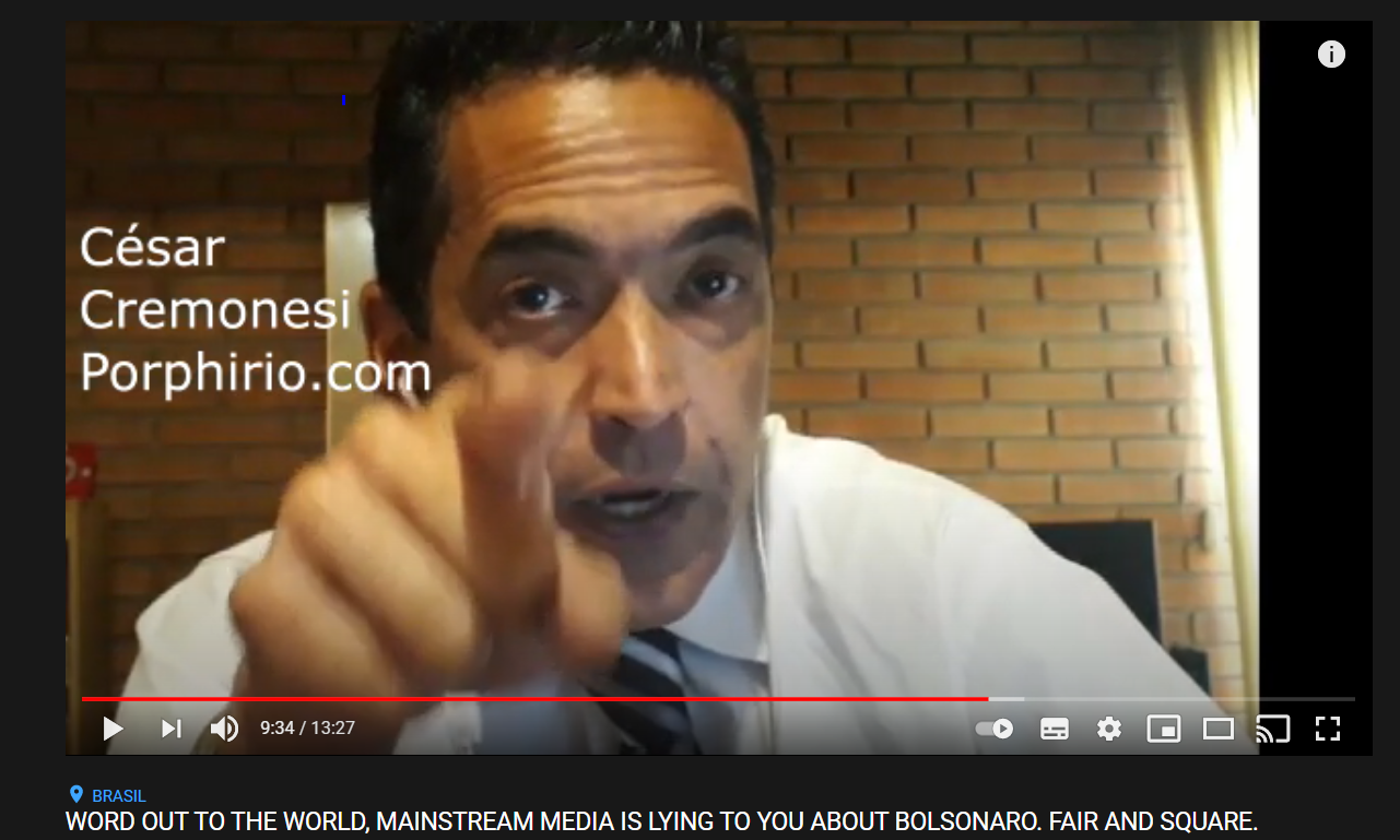 CNN on Bolsonaro / Brazil: International Mainstream Media is LYING to you - PORPHIRIO