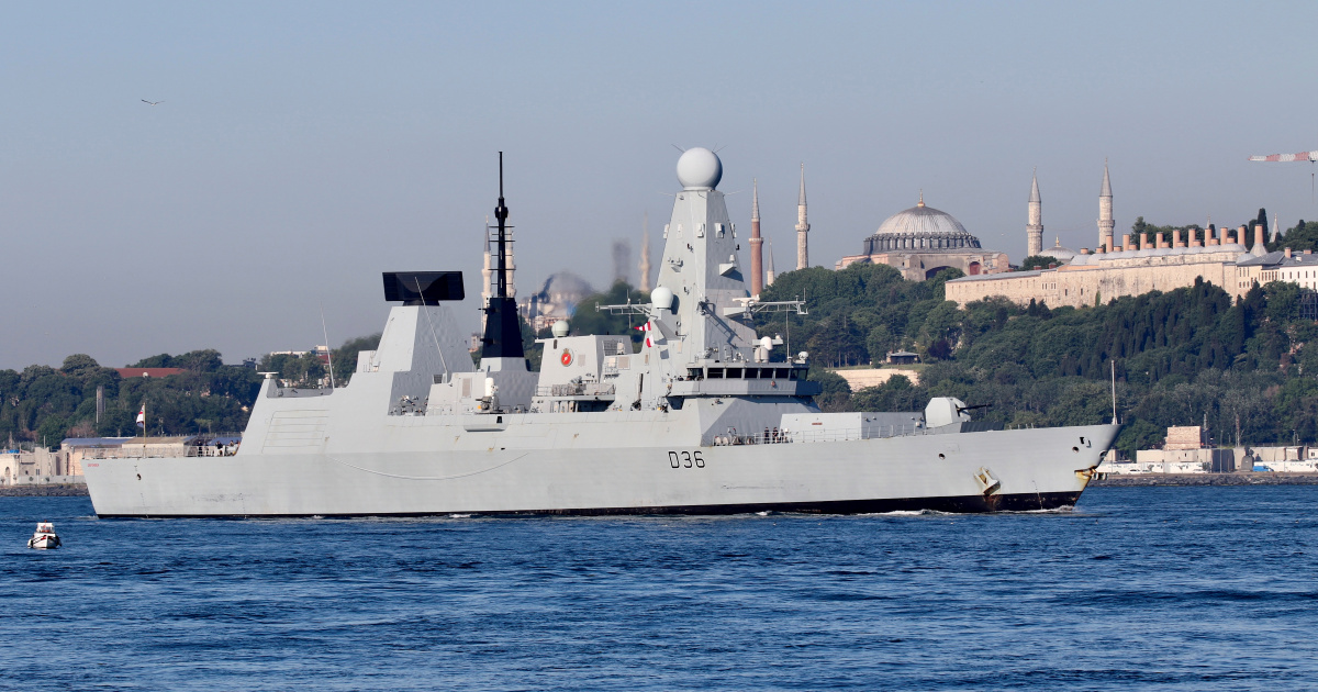 Russia says warning shots fired at British destroyer in Black Sea