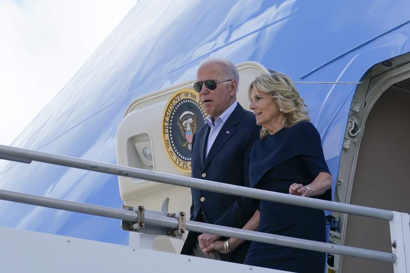 Biden in Surfside: Time with families and first responders before public remarks