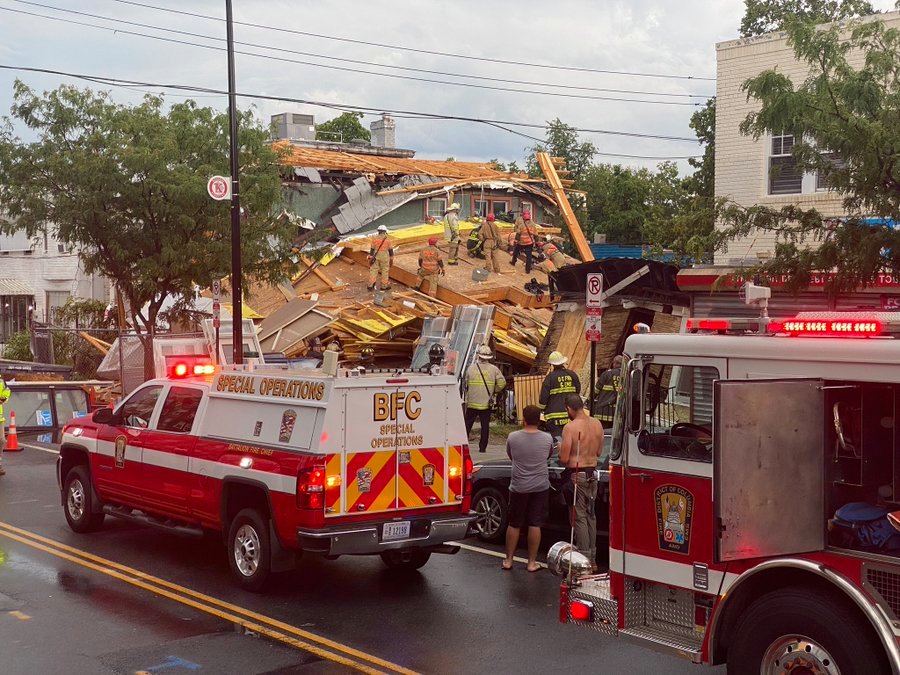 Worker Rescued From Collapsed Building in Northwest DC, 4 Others Injured