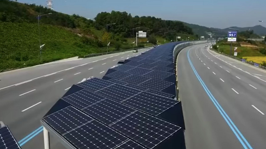 South Korean 20-Mile Solar 'Bike Highway' Generates Electricity