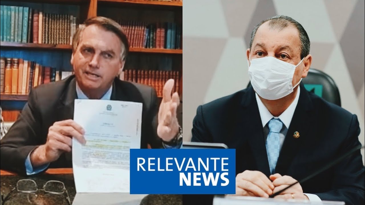Bolsonaro se irrita com emenda de Aziz que compraria vacinas sem licitação e sem registo na Anvisa