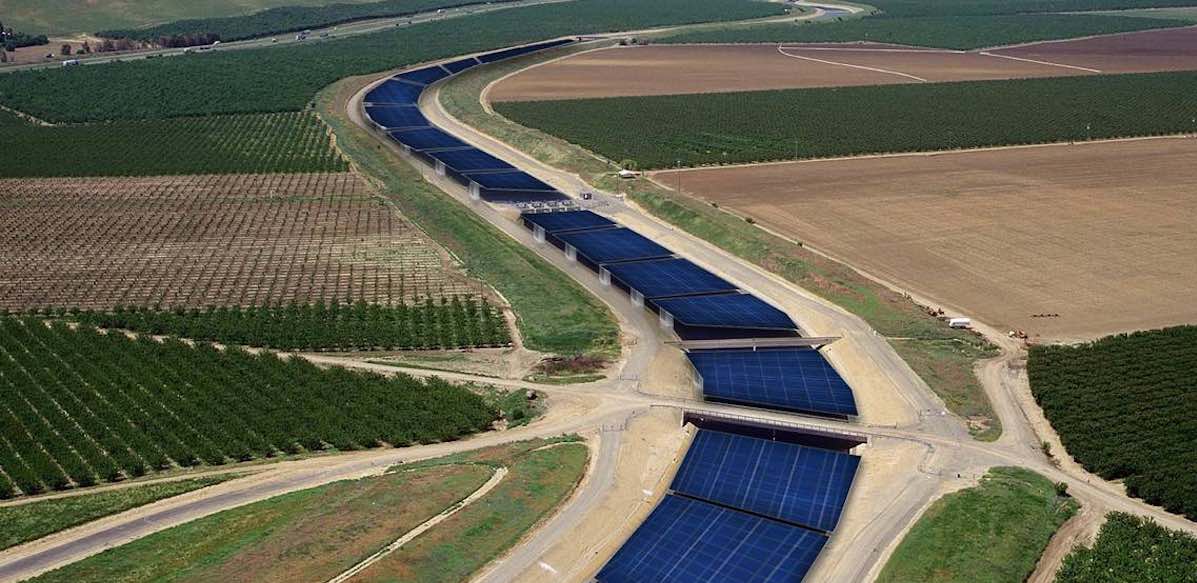 Huge Supply of Water is Saved From Evaporation When Solar Panels Are Built Over Canals