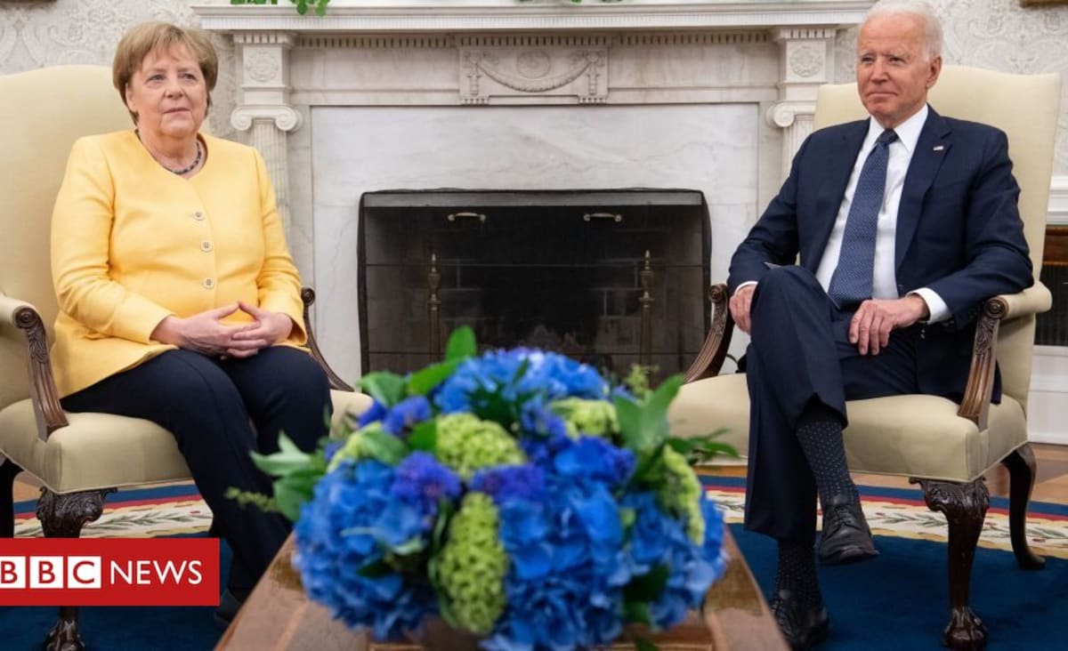 Biden and Merkel 'united against Russia aggression'