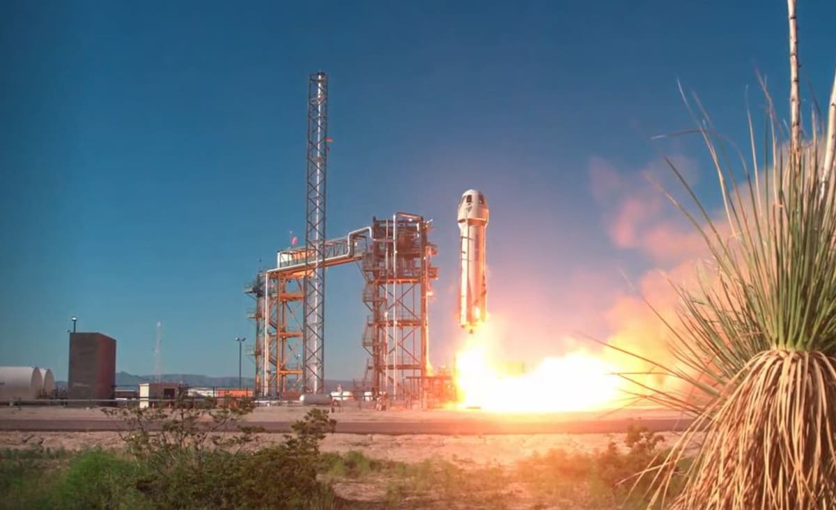 Blue Origin's New Shepard tests moon landing tech and more in uncrewed suborbital launch