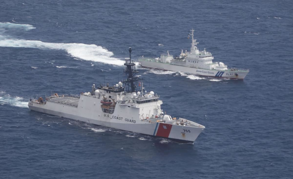 China protests US Navy, Coast Guard ships in Taiwan Strait