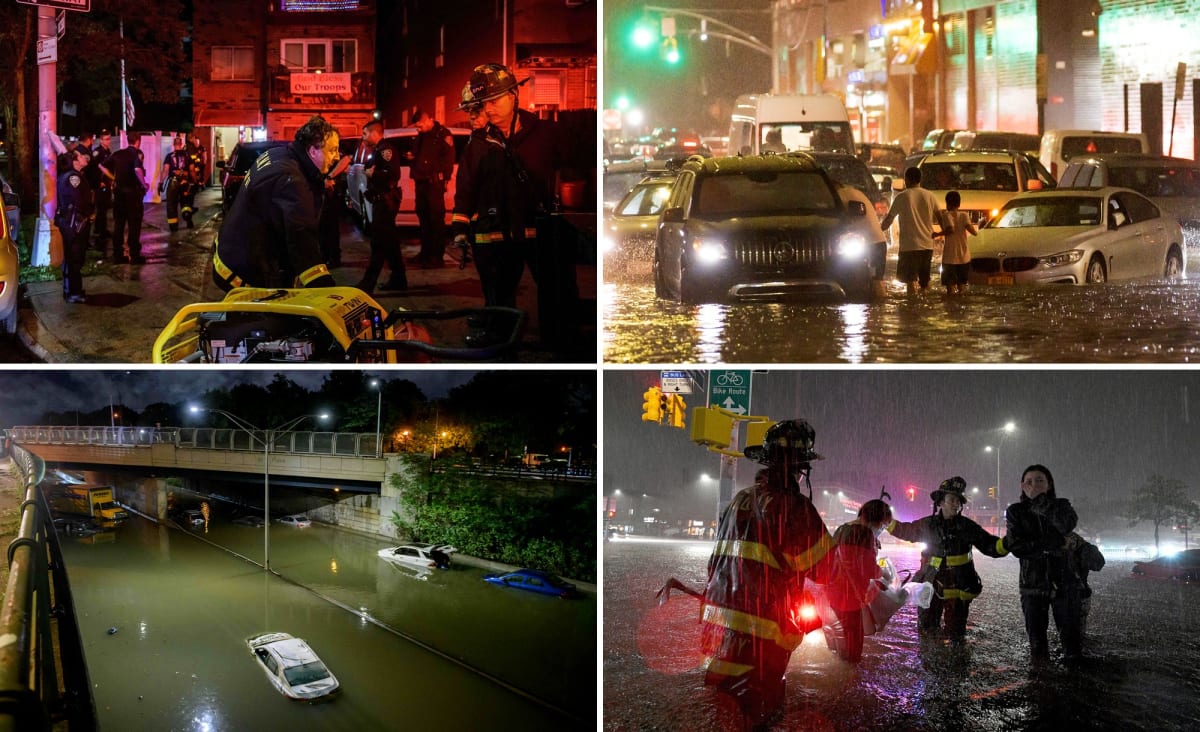 At least eight people killed overnight in NYC in historic flooding