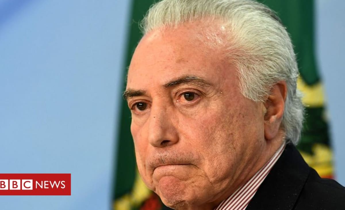 Denunciado cinco vezes e alvo de dez inquéritos, Michel Temer vê Justiça acelerar ações - BBC News Brasil