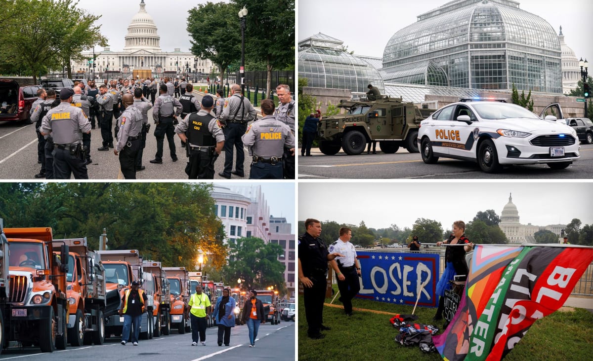 Cops and protestors gather at US Capitol for ‘Justice for J6’ rally