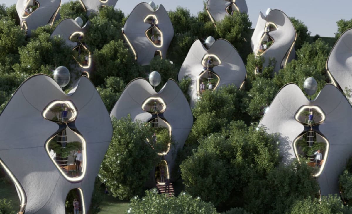 Architects Design World's First Houses With '3D-Printed Steel Exoskeleton'
