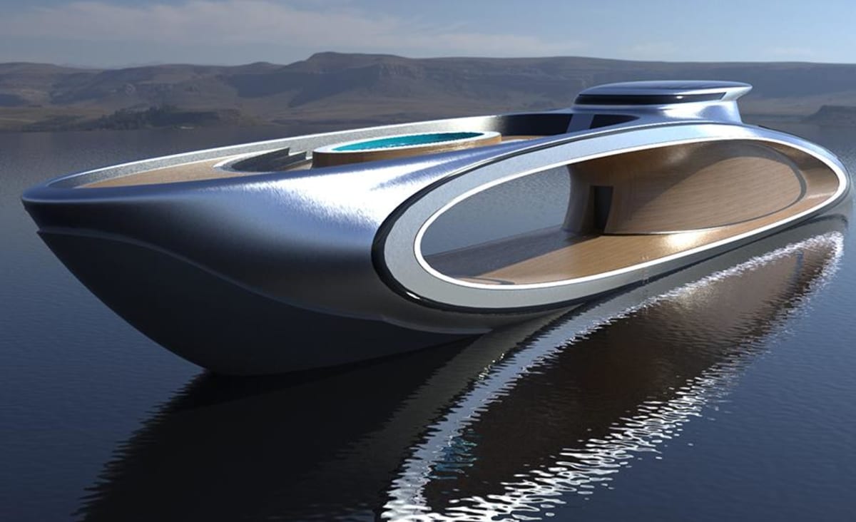 There’s a Giant Hole in the Middle of This 226-Foot Superyacht Concept—and That’s the Point