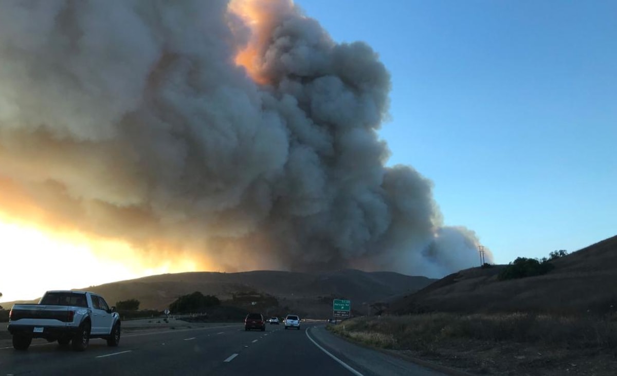 Alisal Fire prompts evacuations in Santa Barbara County and closure of part of California's iconic Highway 101
