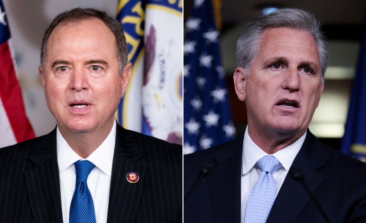 Schiff calls House GOP leader Kevin McCarthy an 'insurrectionist in a suit and tie'