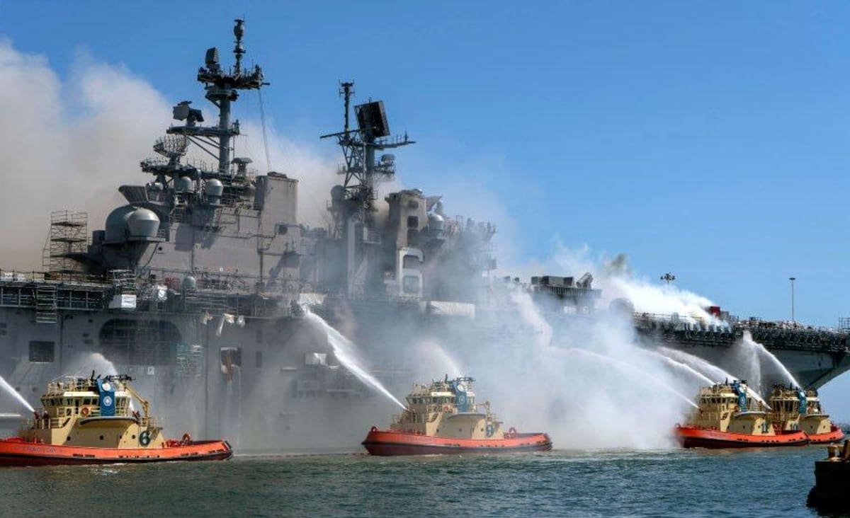 Navy report blames crew for devastating fire on the Bonhomme Richard