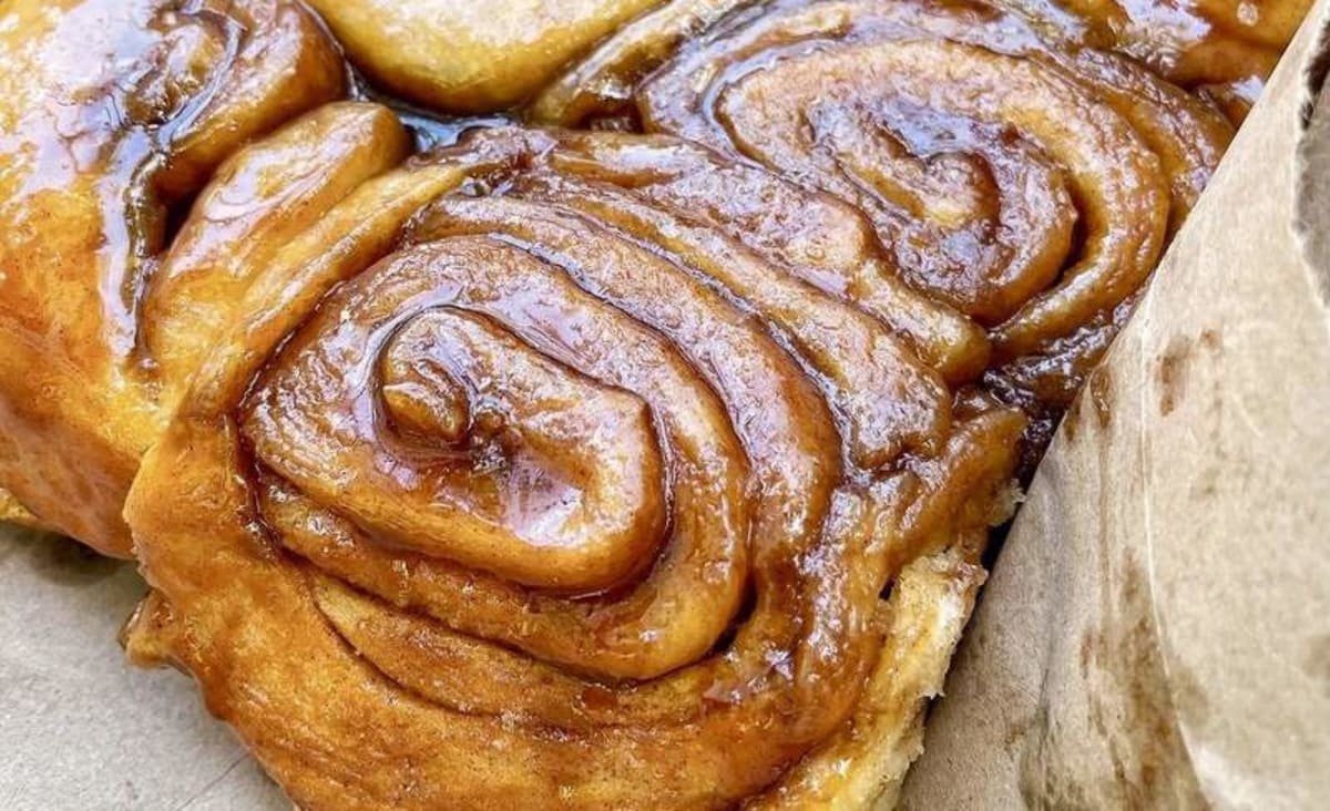 Knaus Berry Farm is open for the season, and yes, there are cinnamon rolls