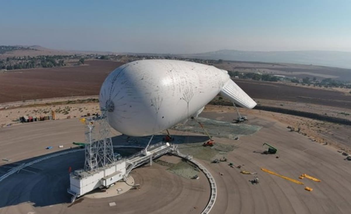 Israel Just Unveiled Its Massive Blimp to Detect Low-Flying Missiles